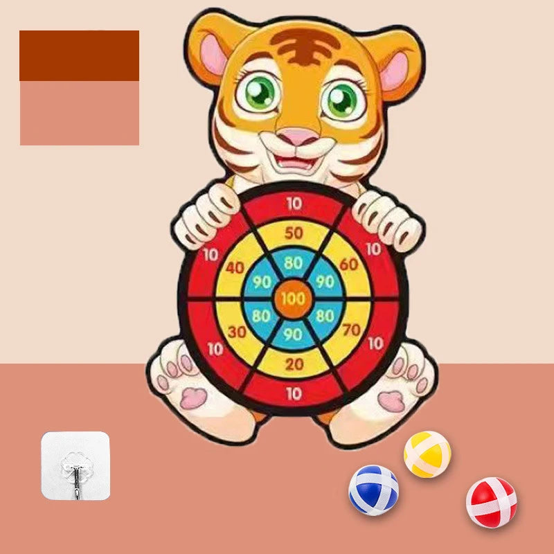 Montessori Throw Sport Slingshot Target Sticky Ball Kids Dart Board Games Educational Outdoor Play Game Toys for Children Boys