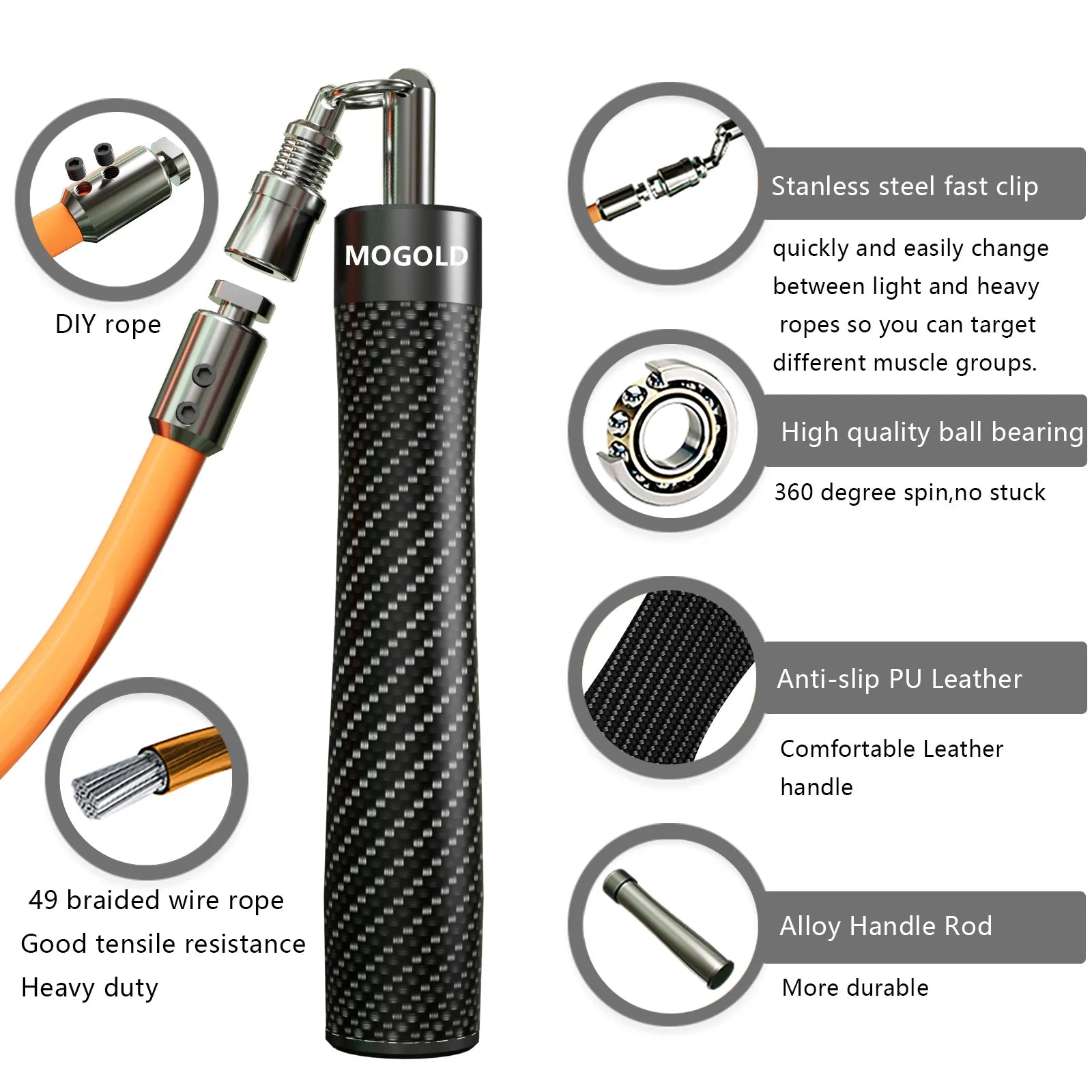 Gym crossfit Jump rope professional equipmentcomba crossfit Weighted sport  boxing rope exercise segmented rope bodybuilding man
