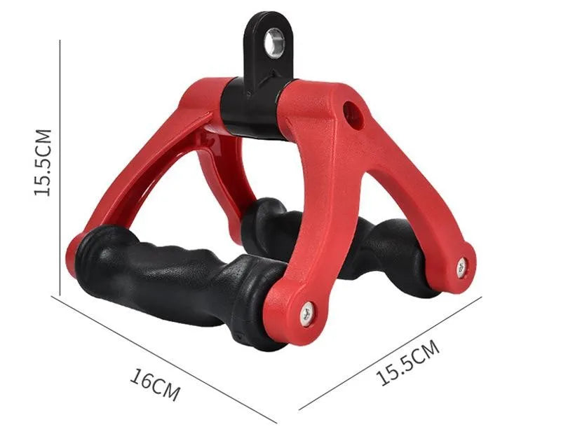 Ergonomics V-Shaped Rowing Bar 360°Rotating V-Handle Biceps Triceps Back Workout T-bar Row Handle LAT Pull Down Cable Machine